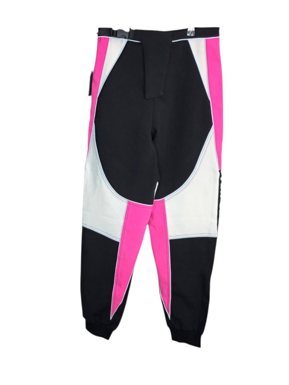 I.AM.GIA Electra Colour Block Moto Pants, High Rise, Size Small, Belt,Streetwear